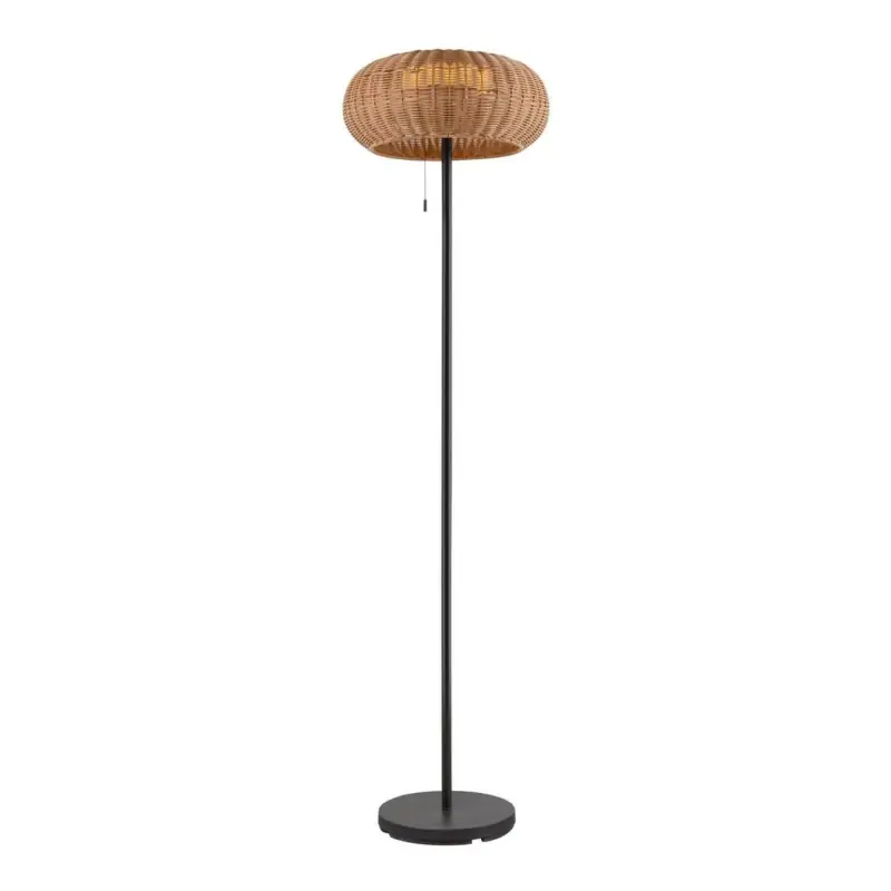 Produkt ceniony przez klientów - ADEGAN zewnętrzna solarna lampa podłogowa przenośna SLV, brązowy/czarny, IP65, 2200K