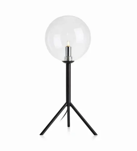 Nowa pozycja w ofercie - Lampa stołowa ANDREW 1L Czarny/Przezroczysty 107749 Markslojd
