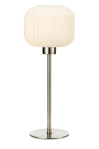 Cena promocyjna - Lampa stołowa SOBER biały/stal 108121 Markslojd