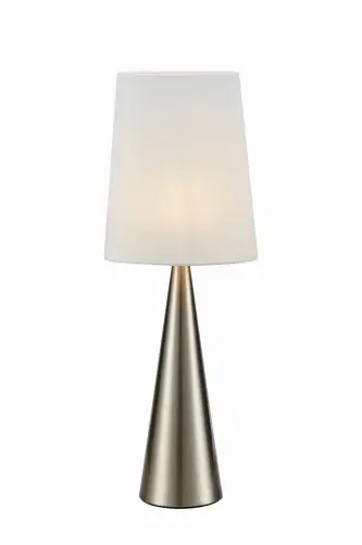 Oszczędź więcej - Lampa stołowa CONUS Table 1L Nikiel satynowy/biały 108624 Markslojd